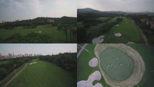 高尔夫球场航拍合集高清在线视频素材下载