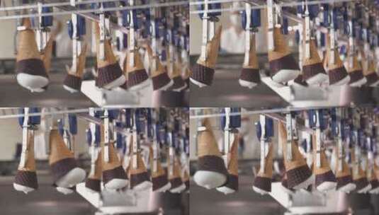 冰淇淋自动生产线高清在线视频素材下载