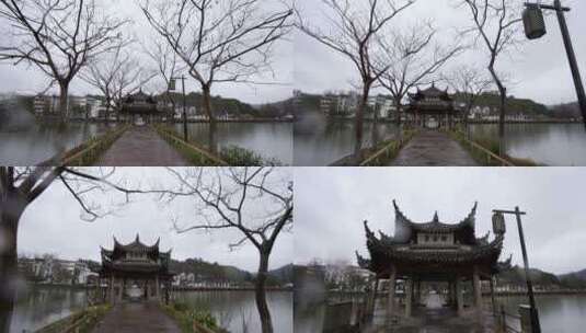 中国古典园林亭子高清在线视频素材下载