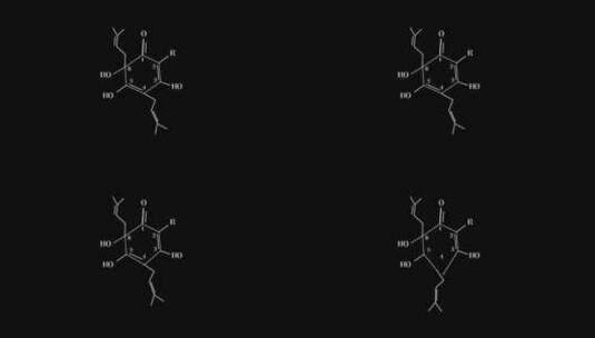 分子链 6变5 动画高清在线视频素材下载