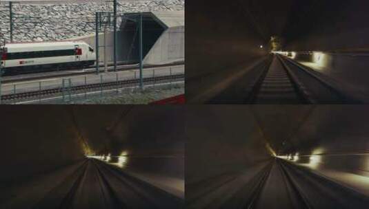 火车隧道高清在线视频素材下载