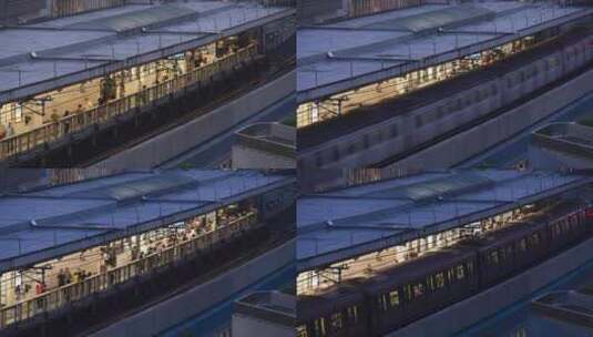 香港港铁观塘线地铁延时高清在线视频素材下载