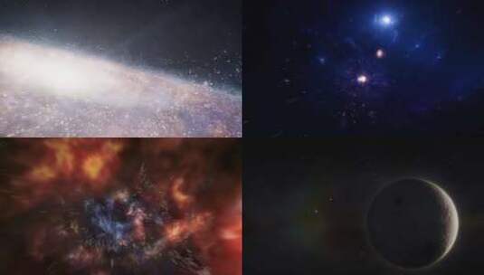 宇宙星系星云穿梭高清在线视频素材下载