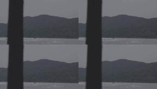 地拍武汉东湖游船降落伞高清在线视频素材下载
