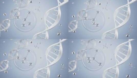 DNA 和分子结构高清在线视频素材下载