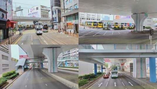 香港巴士日景视频4K30P高清在线视频素材下载