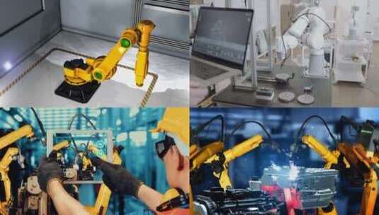 【合集】智慧工业机械臂现代化工业制造高清在线视频素材下载