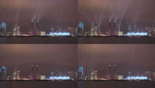 杭州亚运会开幕式灯光秀高清在线视频素材下载