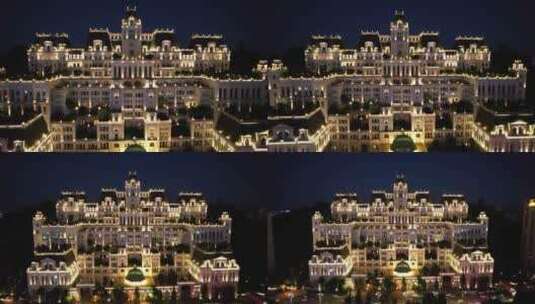 贵州贵阳城市夜景灯光航拍高清在线视频素材下载
