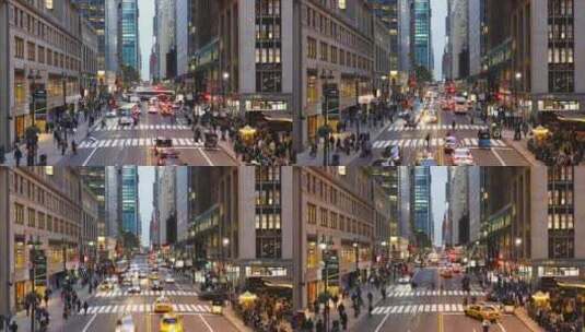 纽约曼哈顿中央车站街景高清在线视频素材下载