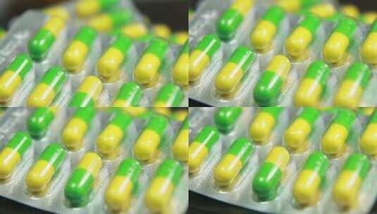 药品药片胶囊感冒药消炎药高清在线视频素材下载