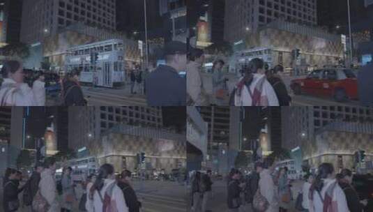香港金融街行人高清在线视频素材下载