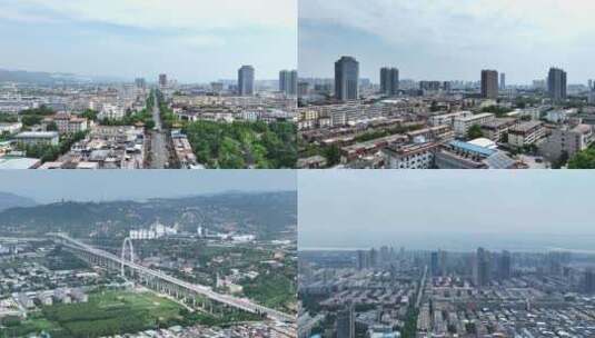 航拍韩城宣传片多组镜头高清在线视频素材下载