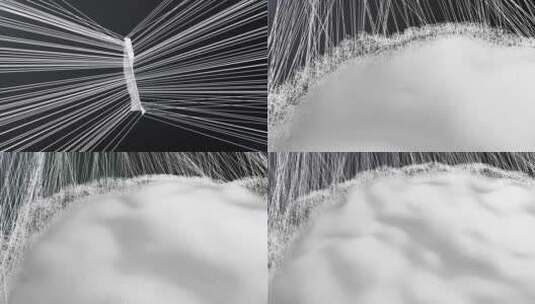 三维布料生长编织动画高清在线视频素材下载
