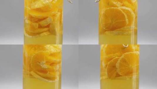 水果酒-橙子泡酒3高清在线视频素材下载