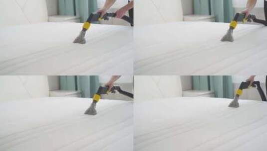 清洁公司清洁床垫高清在线视频素材下载