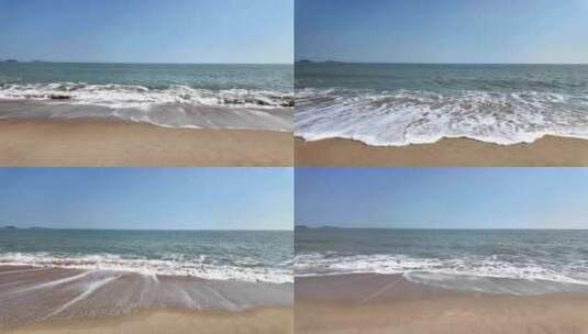 海浪沙滩高清在线视频素材下载