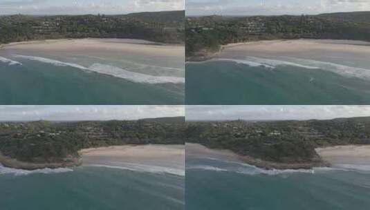 日落时的圆柱形海滩-昆士兰州雷德兰市北斯高清在线视频素材下载
