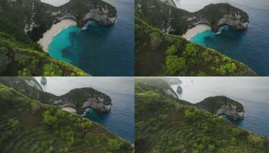 巴厘岛佩尼达岛Trex航拍高清在线视频素材下载