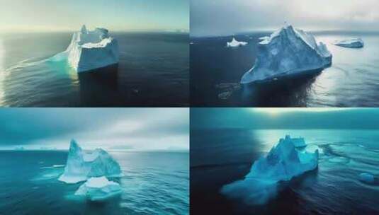 冰川02自然风光 自然景观 南极全球变暖高清在线视频素材下载