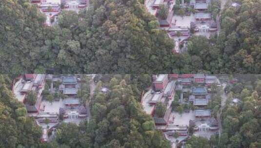 贵阳黔灵山弘福寺4K航拍高清在线视频素材下载