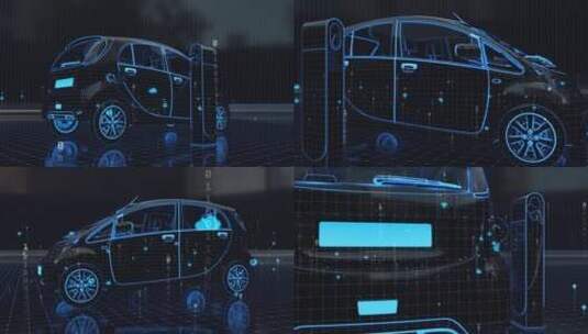 智能汽车展示高清AE视频素材下载
