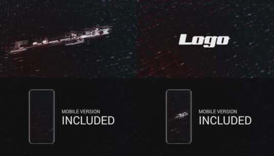 动态科技感数字标识LOGO展示AE模板高清AE视频素材下载