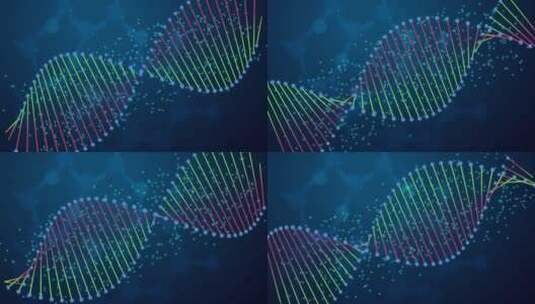 生物科技DNA展示片头高清AE视频素材下载