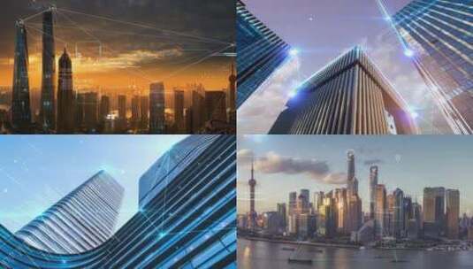 精品 · 片头大气科技城市建筑模板高清AE视频素材下载