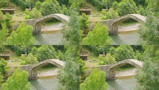 河面上的小桥高清在线视频素材下载