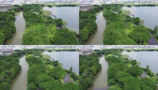广州海珠湖蓝天-4高清在线视频素材下载