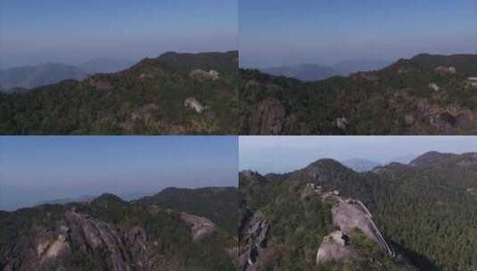 J浙江温州苍南玉苍山山顶4K航拍视频高清在线视频素材下载