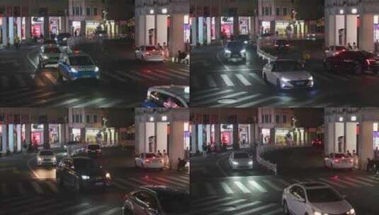厦门中山路步行街夜景街景高清在线视频素材下载