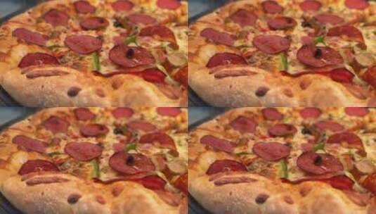 香肠披萨高清在线视频素材下载