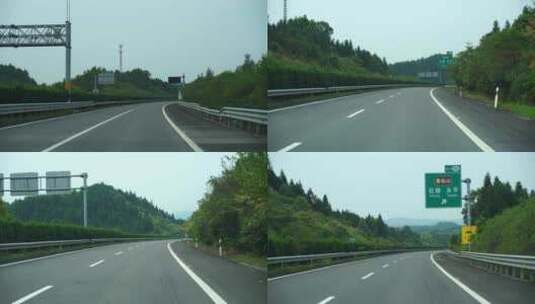 高速公路行驶视角开车道路驾驶汽车第一视角高清在线视频素材下载