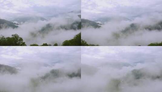 4K-无人机拍摄云山雾绕高清在线视频素材下载