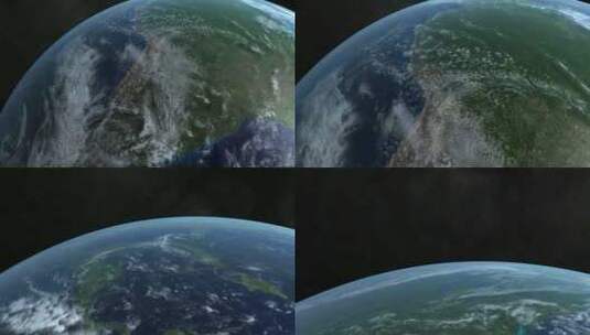 太空地球系列 （无音乐）高清在线视频素材下载