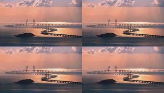 港珠澳大桥-3高清在线视频素材下载
