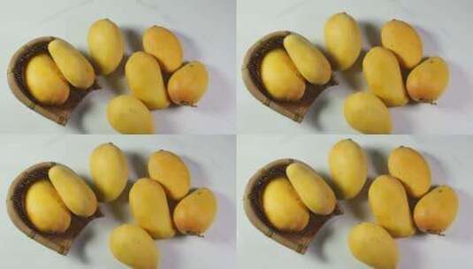 芒果芒果展示水果新鲜的芒果大芒果高清在线视频素材下载