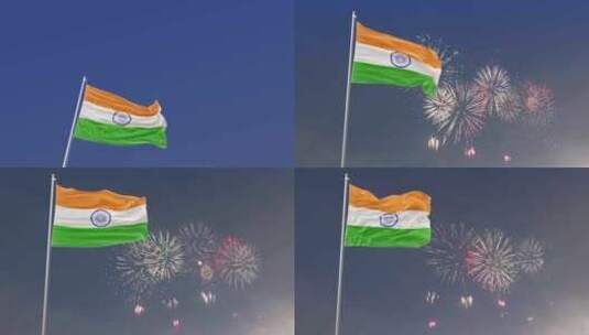 印度国旗包高清在线视频素材下载