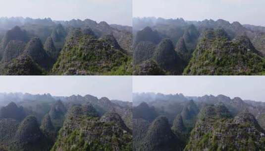 贵州4A景区万峰林航拍高清在线视频素材下载