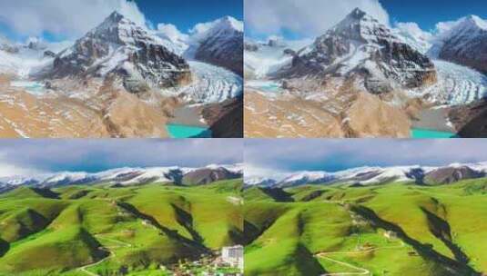 西藏雪山雪域高原高清在线视频素材下载