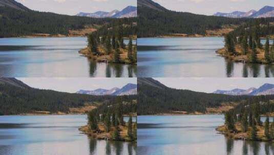 大自然的湖边美景高清在线视频素材下载