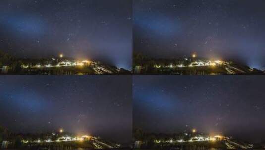 延时拍摄夜空高清在线视频素材下载