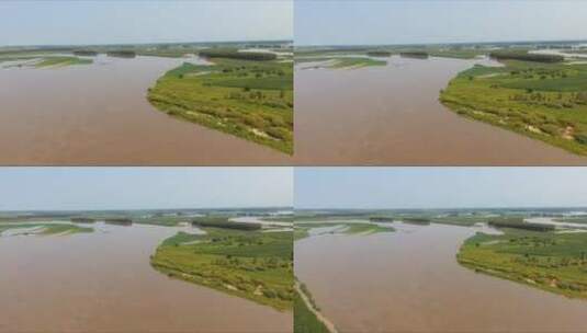 夏季 大河 涨水高清在线视频素材下载