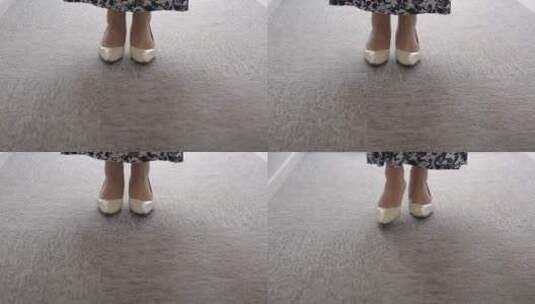 职场女性高跟鞋脚步 (3)高清在线视频素材下载