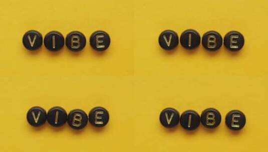 Vibe字母瓶盖移动定格动画高清在线视频素材下载