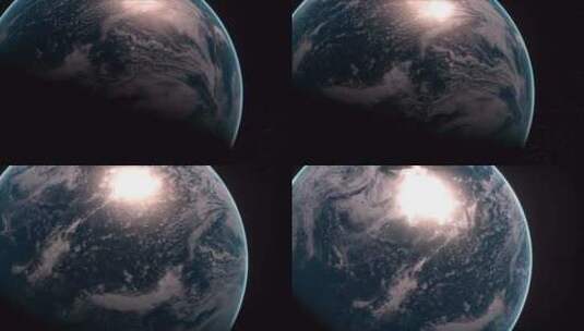 卫星拍摄的地球高清在线视频素材下载