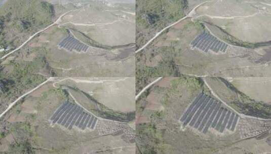 4K 农村太阳能发电 湘南农村 小型高清在线视频素材下载