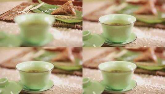绿茶泡茶沏茶高清在线视频素材下载
